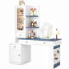 Bàn Trang Điểm Liền Kệ Góc Độc Đáo ZM-12007 - 1200x500x750mm + Kệ 400x500x1750mm - ZM-12007.3