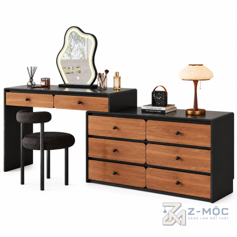 Bàn Trang Điểm Xanh Trắng Hiện Đại Độc Đáo ZM-12009 - ảnh chi tiết 1