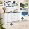 Chất liệu gỗ MDF chống ẩm phủ Melamine