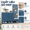Chất liệu gỗ MDF phủ Melamine
