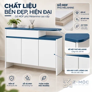 Chất liệu gỗ MDF phủ Melamine