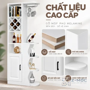 Chất liệu gỗ MDF phủ Melamine bền đẹp