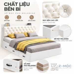 Chất liệu gỗ phủ Melamine bền đẹp