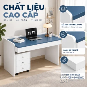 Chất liệu gỗ phủ Melamine bền đẹp