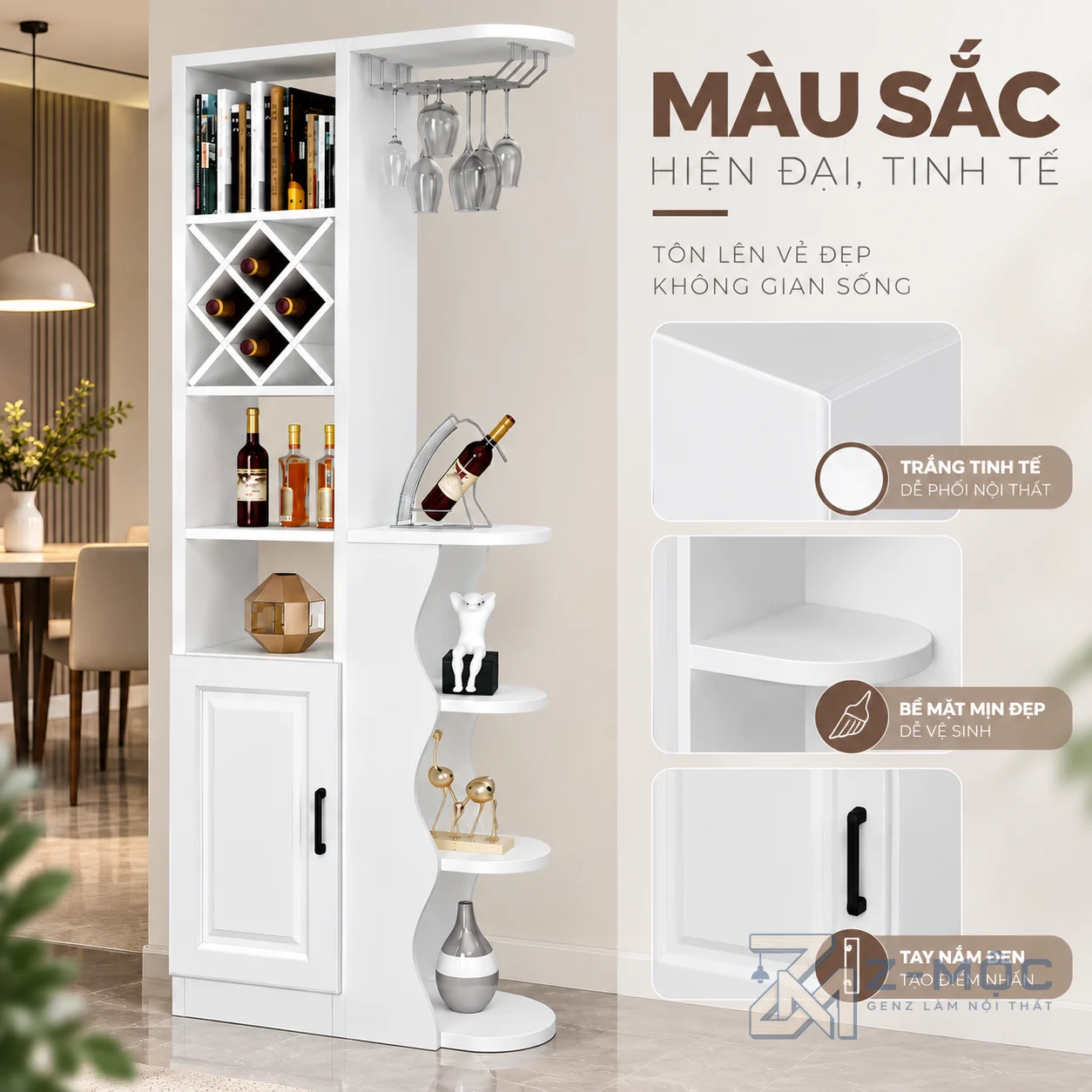 Dễ kết hợp với nhiều phong cách nội thất