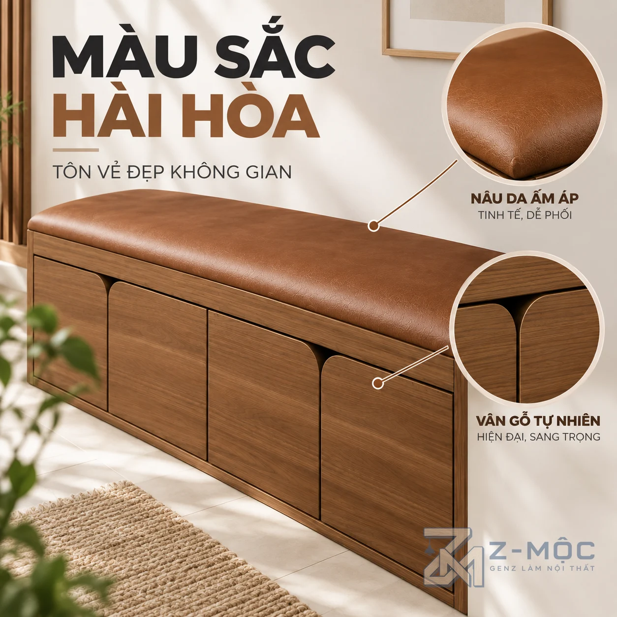 Dễ phối hợp với không gian nội thất