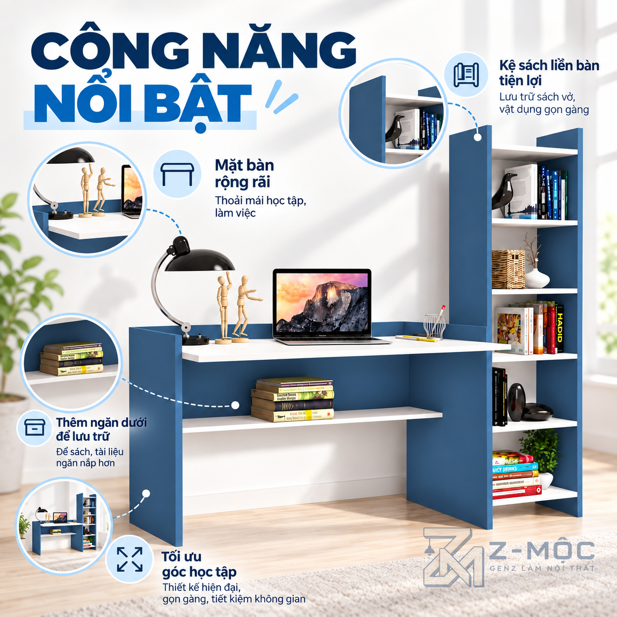 Giá sách nhiều tầng, tăng chỗ lưu trữ