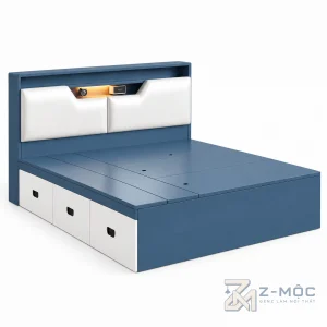Giường Ngủ Có Kệ Đầu Giường Thiết Kế Hiện Đại ZM-11042 - ảnh chi tiết 1