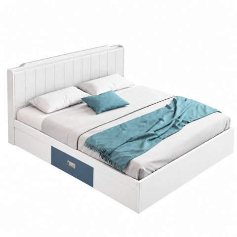 Giường Ngủ Gỗ Công Nghiệp Có Nệm Đầu Giường ZM-11044 - 1800x2000mm - ZM-11044.2