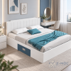 Giường Ngủ Gỗ Công Nghiệp Có Nệm Đầu Giường ZM-11044 - ảnh chi tiết 5