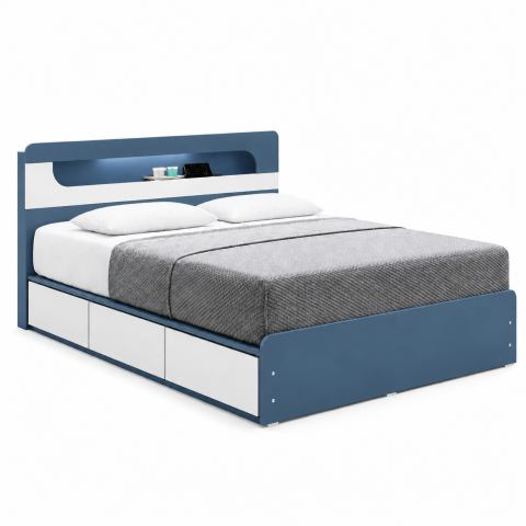 Giường Ngủ Gỗ Công Nghiệp Có Ngăn Kéo Hiện Đại ZM-11039 - 1800x2000mm - ZM-11039.3