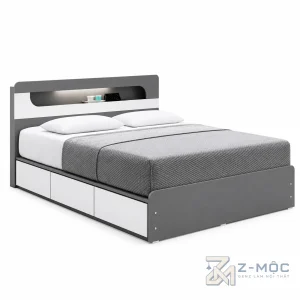 Giường Ngủ Gỗ Công Nghiệp Có Ngăn Kéo Hiện Đại ZM-11039 - ảnh chi tiết 1
