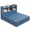 Giường Ngủ Trắng Đa Năng Nhiều Ngăn Lưu Trữ ZM-10041 - 1800x2000mm - ZM-10041.2