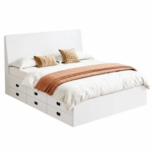 Giường Ngủ Trắng Nhiều Ngăn Kéo Tiện Ích ZM-11043