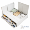 Giường Ngủ Trắng Nhiều Ngăn Kéo Tiện Ích ZM-11043 - ảnh chi tiết 5