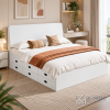 Giường Ngủ Trắng Nhiều Ngăn Kéo Tiện Ích ZM-11043 - ảnh chi tiết 6
