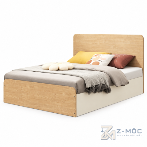 Giường Ngủ Xanh Trắng Đơn Giản Hiện Đại ZM-11052 - ảnh chi tiết 1