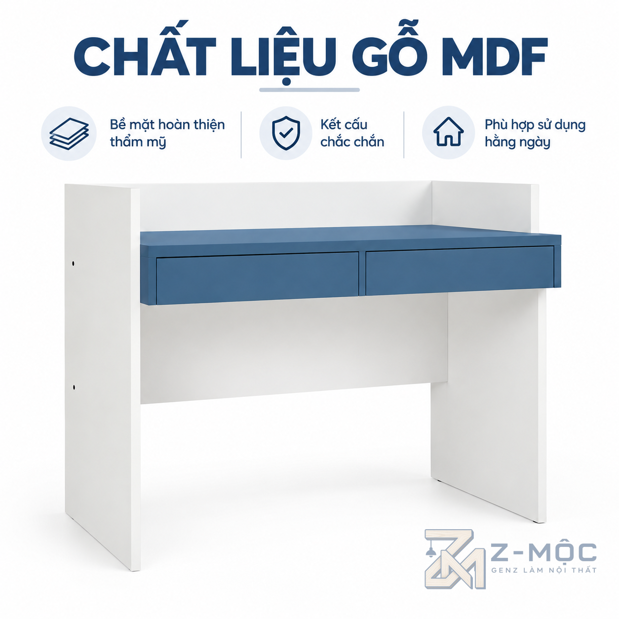 Gỗ MDF Phủ Melamine Bền Đẹp, Dễ Vệ Sinh
