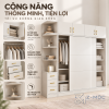 Kết hợp kệ mở và 3 ngăn kéo tiện dụng