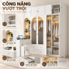 Kết hợp tủ quần áo và bàn làm việc