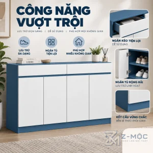 Không gian lưu trữ rộng rãi, tiện dụng