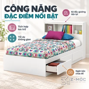 Ngăn kéo lớn giúp tăng không gian lưu trữ