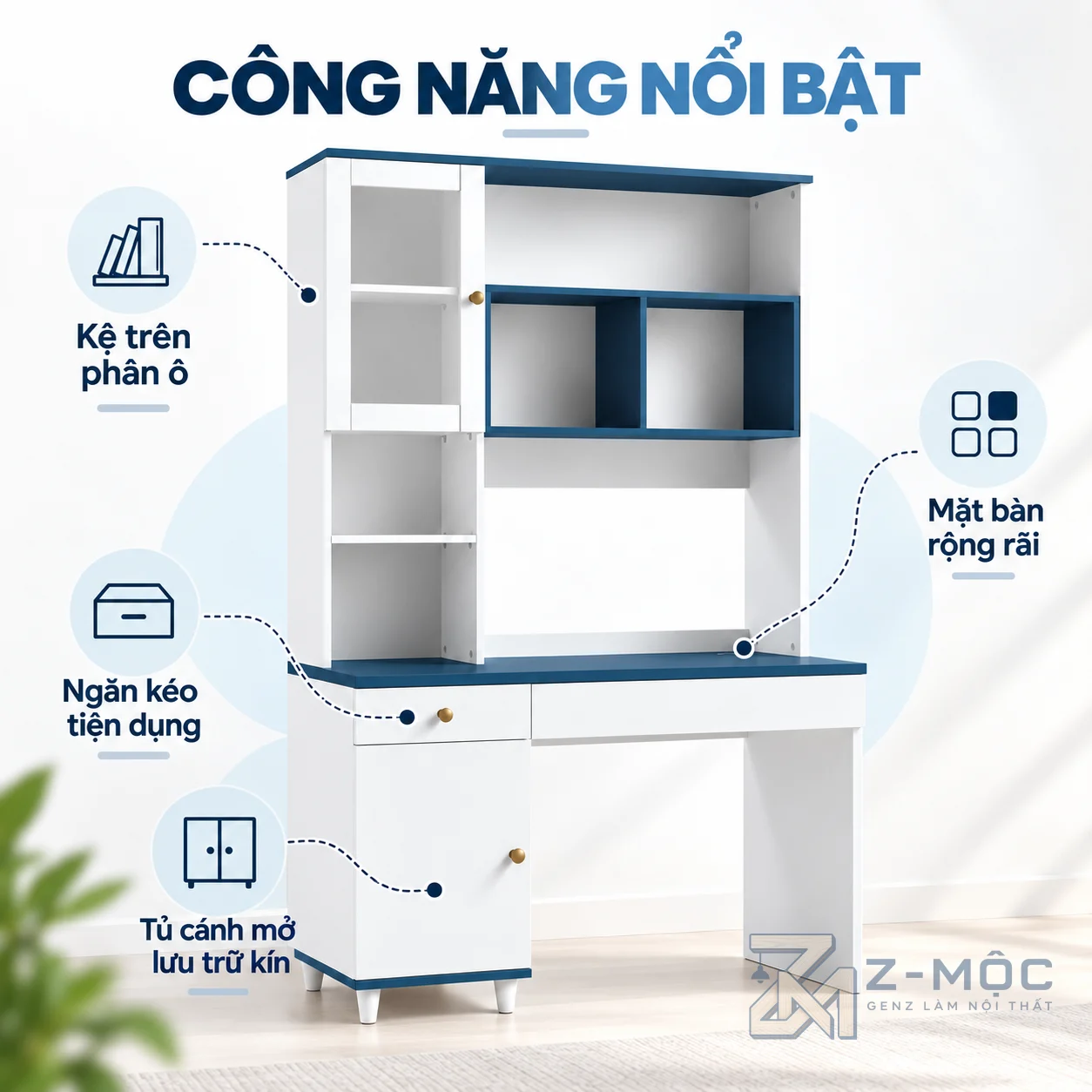 Nhiều Ngăn Lưu Trữ Sách Và Đồ Dùng