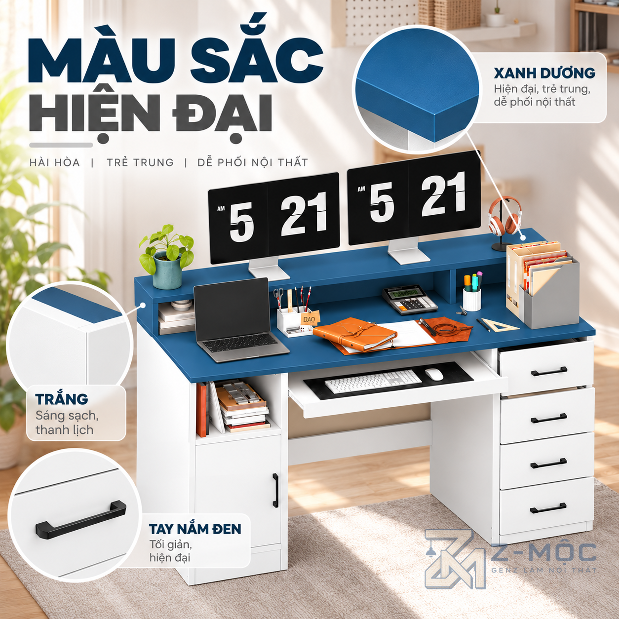 Phù hợp nhiều không gian nội thất