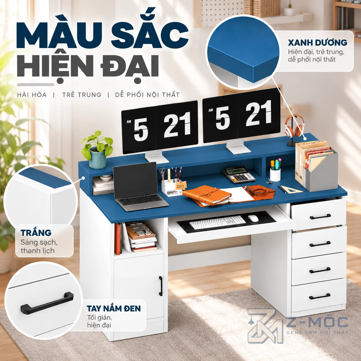 Phù hợp nhiều không gian nội thất