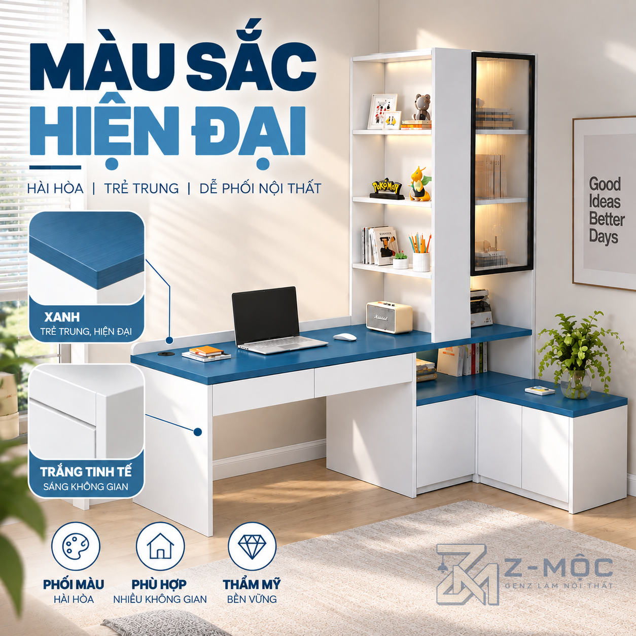 Phù hợp nhiều không gian nội thất