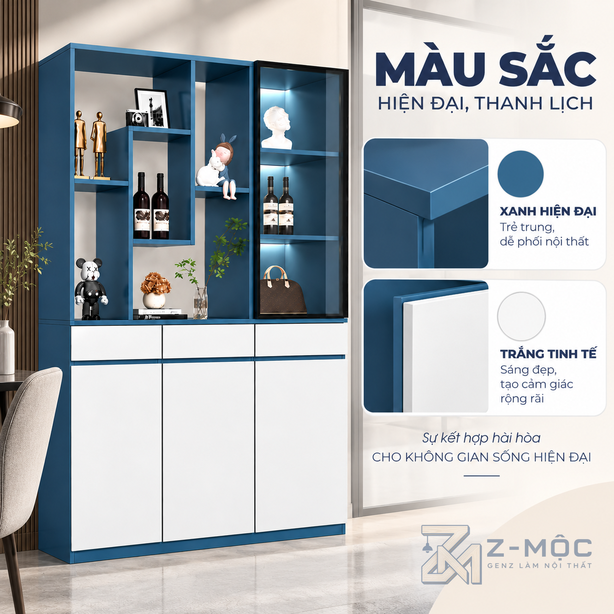 Phù hợp nhiều không gian nội thất