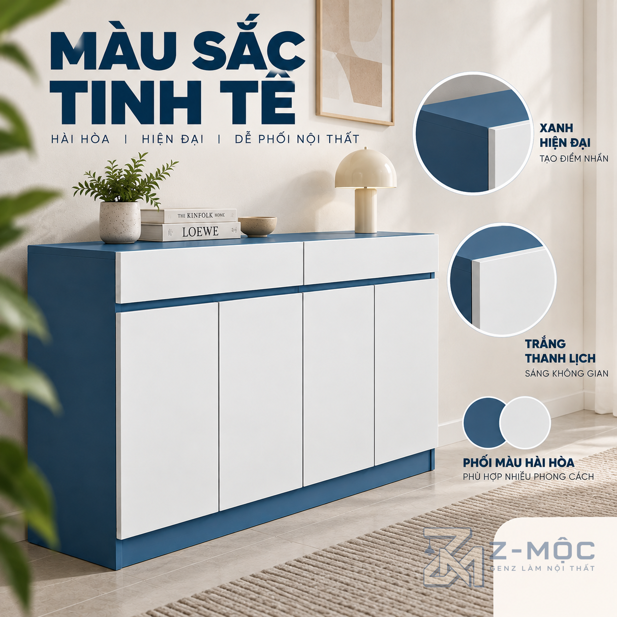 Phù hợp nhiều vị trí trong nhà