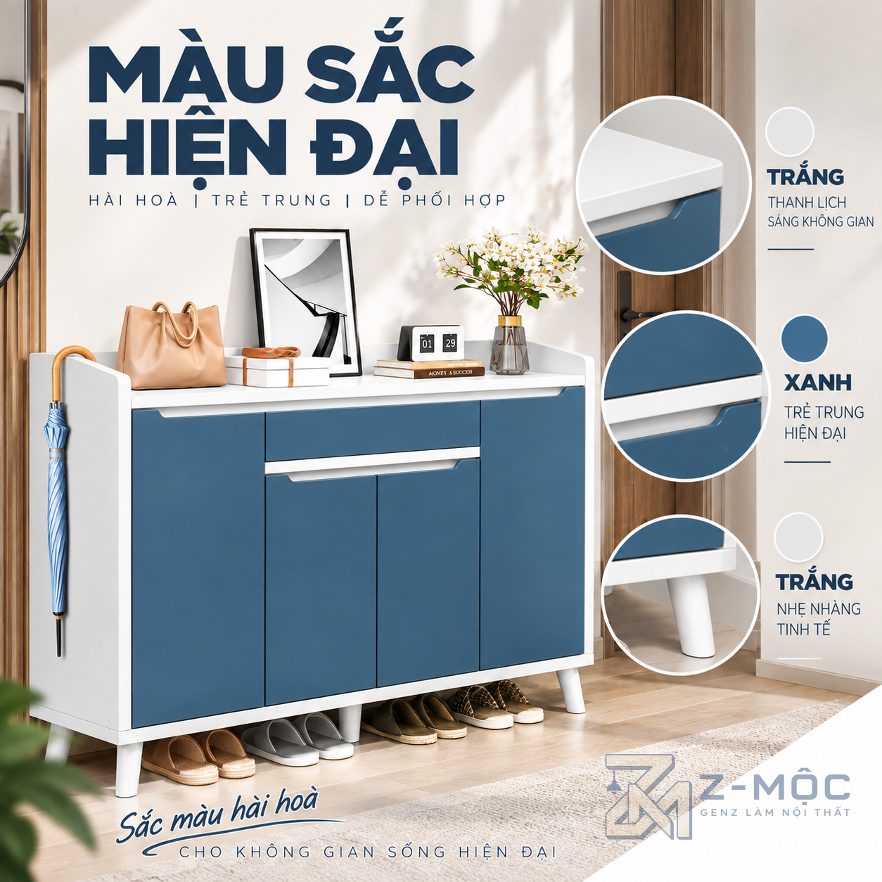 Phù hợp phòng khách và khu vực cửa ra vào