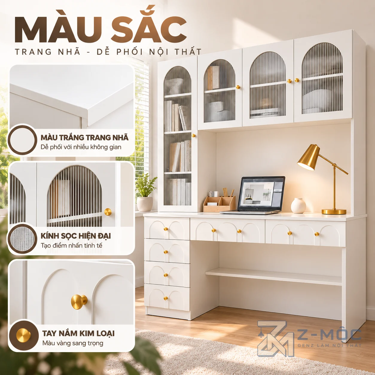 Phù hợp phòng ngủ và góc làm việc tại nhà