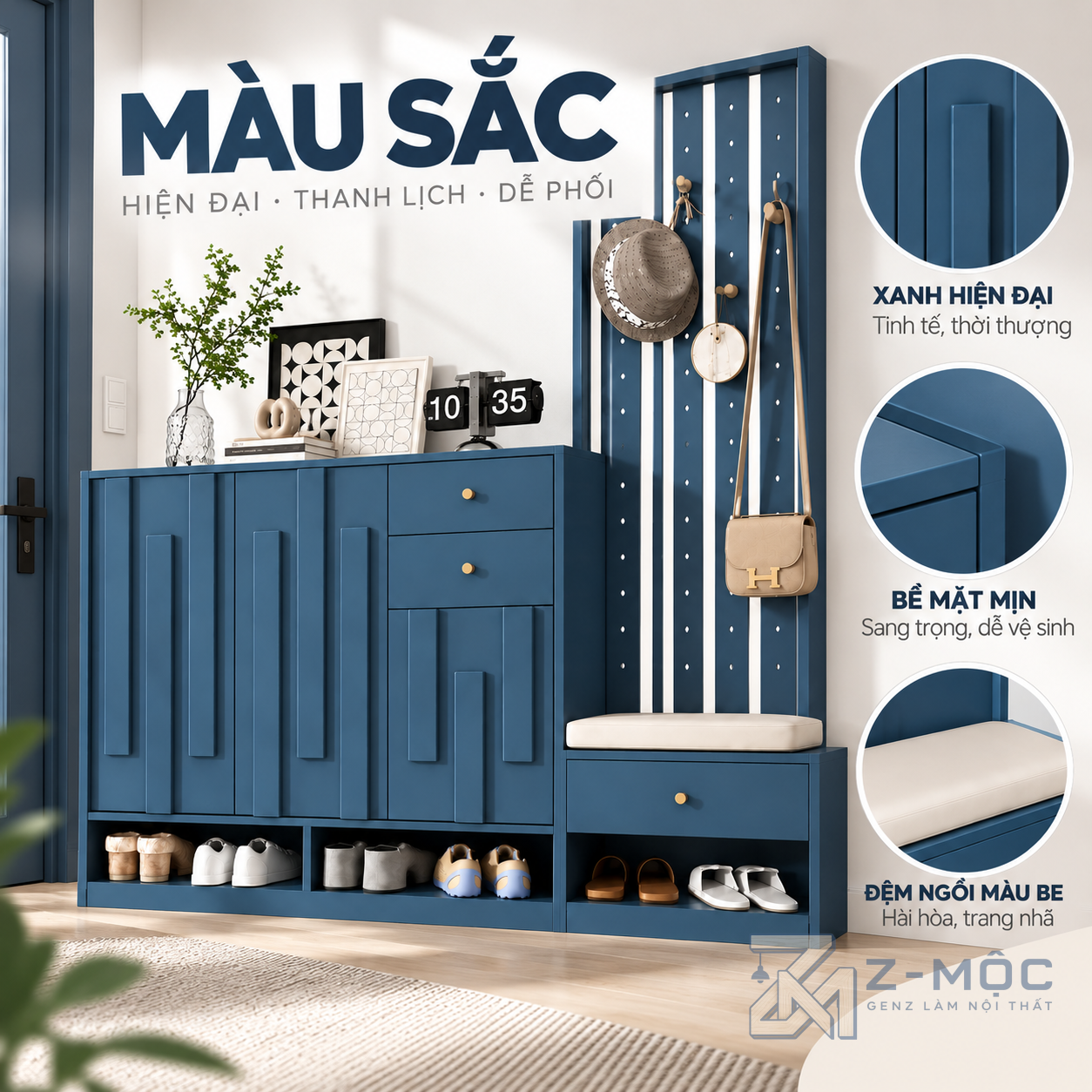 Phù hợp sảnh nhà và căn hộ hiện đại