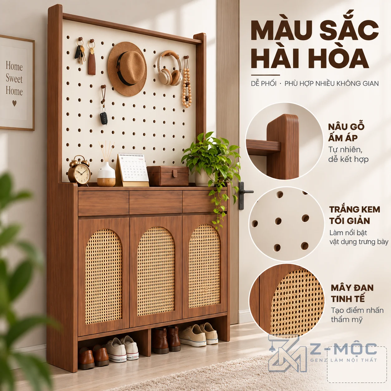 Phù hợp sảnh nhà và khu vực cửa ra vào