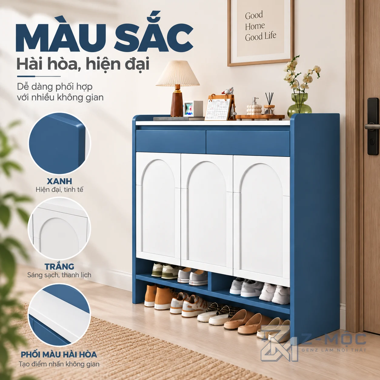 Phù hợp với nhiều không gian trong nhà