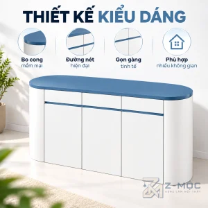 Thiết kế bo tròn hiện đại, đường nét mềm mại
