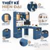 Thiết kế chữ L hiện đại, tận dụng tốt diện tích