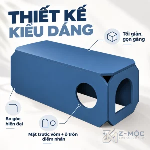 Thiết kế dáng hộp hiện đại, dễ bố trí
