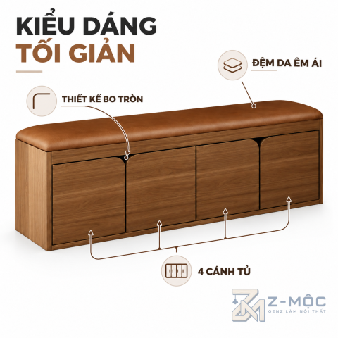 Thiết kế hiện đại, gọn gàng cho khu vực cửa ra vào