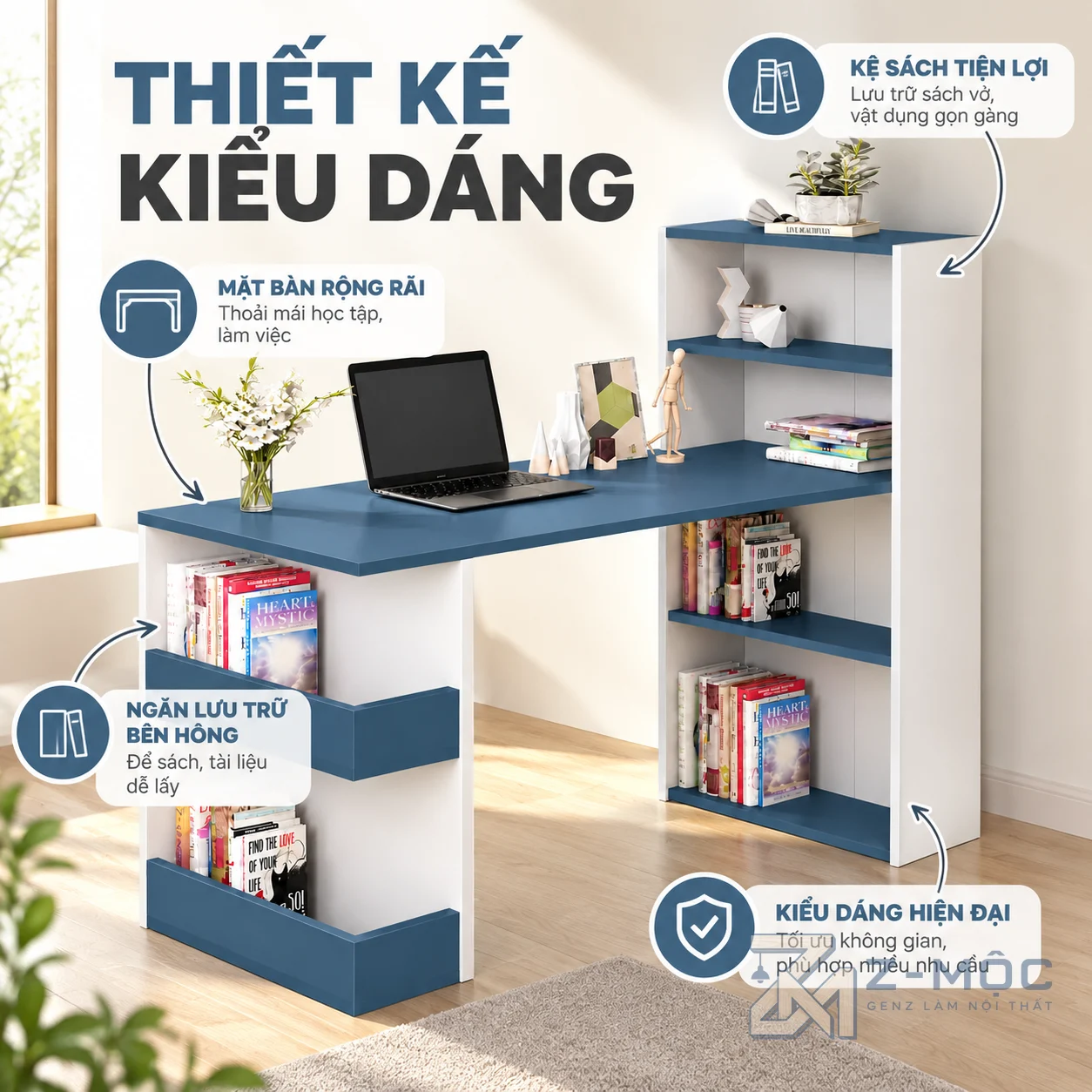 Thiết kế hiện đại, tận dụng không gian hiệu quả