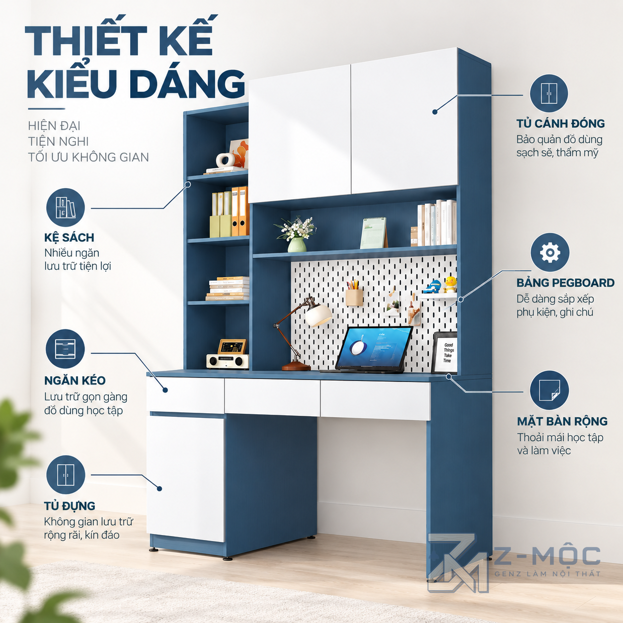 Thiết kế hiện đại, tận dụng tốt diện tích