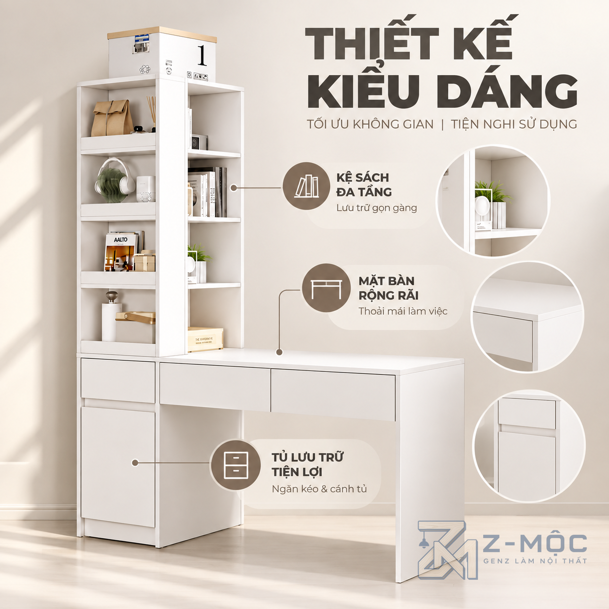 Thiết kế hiện đại, tận dụng tốt diện tích