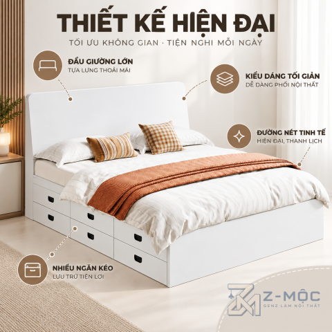 Thiết kế hiện đại, tối giản
