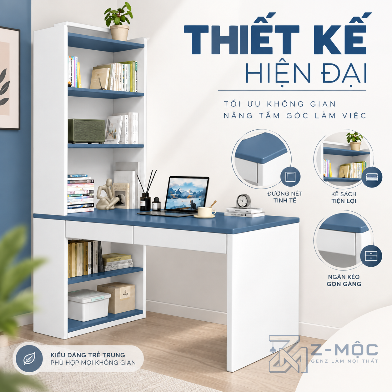 Thiết kế hiện đại, trẻ trung