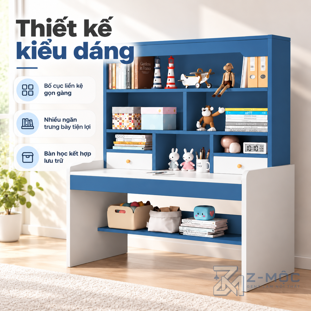 Thiết Kế Nhỏ Gọn, Nhiều Ngăn Dễ Sắp Xếp