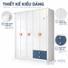 Thiết Kế Trắng Xanh, Tay Nắm Hình Gấu Đáng Yêu