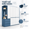 Thiết kế xanh trắng hiện đại, dễ tạo điểm nhấn