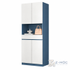 Tủ Giày Trắng Xanh Dáng Cao Hiện Đại ZM-95004 - 800x350x2000mm - ZM-95004.1